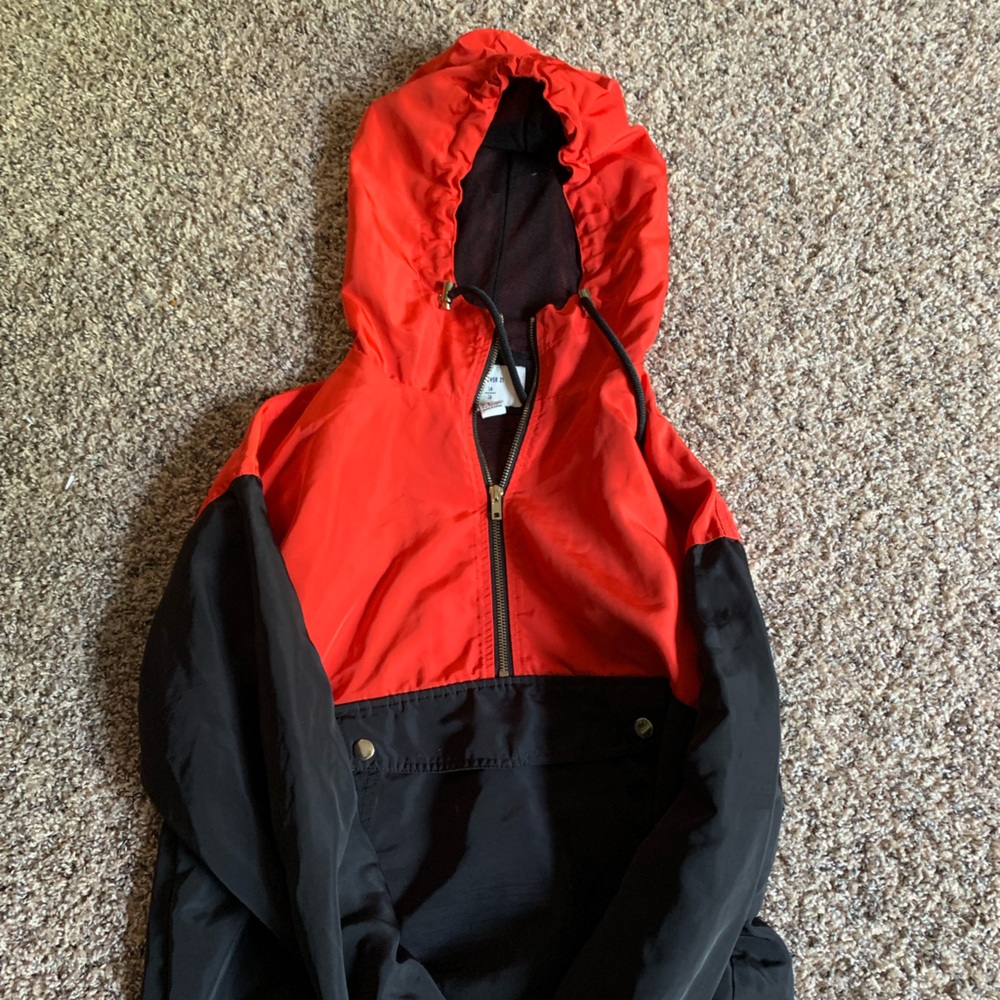Forever 21 Red and Black Zippered Jacket